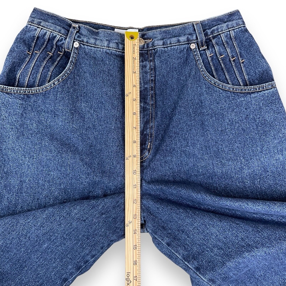 French Dressing Womens 16P 31x29 Blue Vintage High Rise Tapered Jeans Cotton EUC - Picture 12 of 16